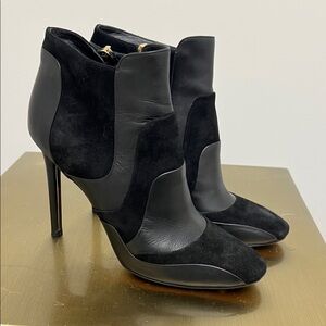 Mulberry Black Heeled Ankle Boots
